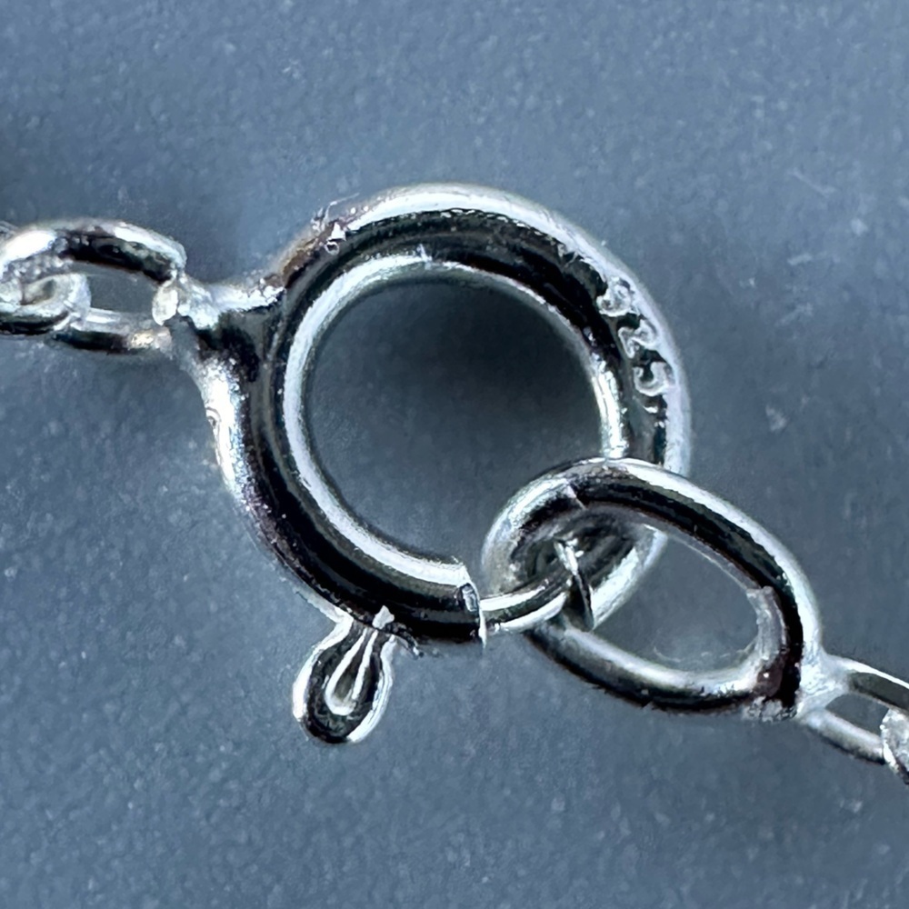 Sterling Silver CZ Cheetah Necklace - Picture 8 of 10